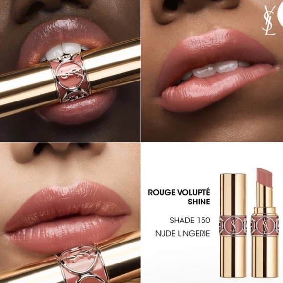 Other - 💋 Yves Saint Laurent Rouge Volupte Shine Oil-In-Stick  150 Nude Lingerie